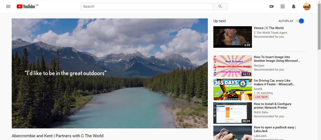 Abercrombie and Kent video C The World